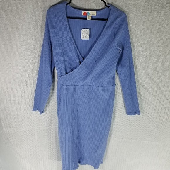 Free People Dresses Free People Sweater Midi Dress Blue LARGE - X-LARGE - NWT - Picture 1 of 7